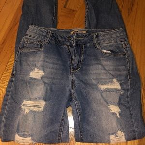 Blue spice skinny jean